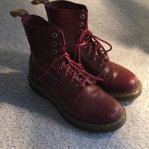 Cherry red Dr Martens